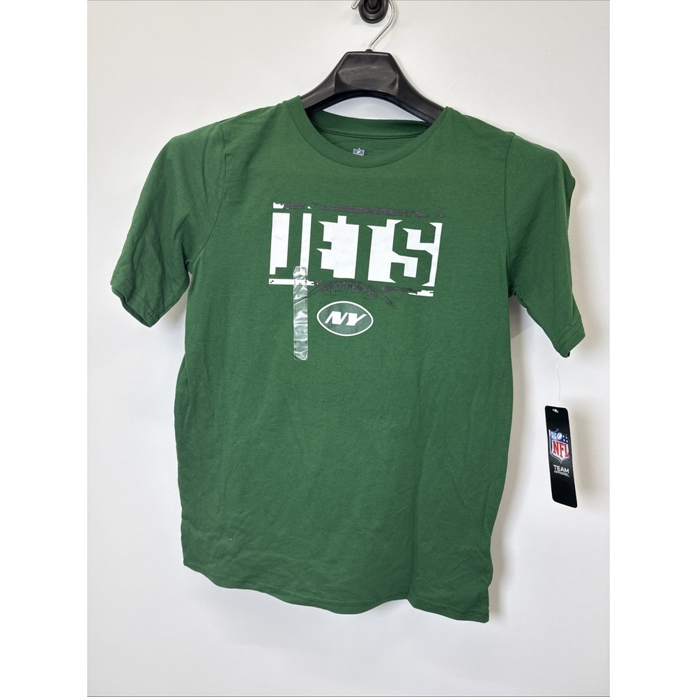 New York Jets T Shirt Boys) Green Authentic NFL Team Apparel NEW Youth XL (18/20